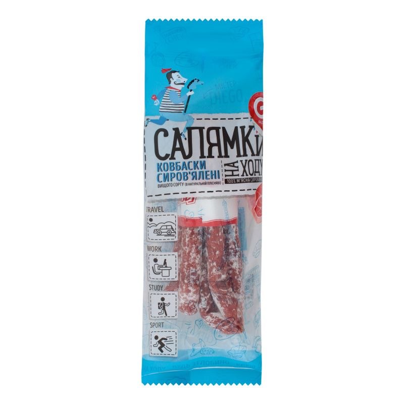 Ковбаски Глобино с/в Салямки (в натуральній плісняві) 85г